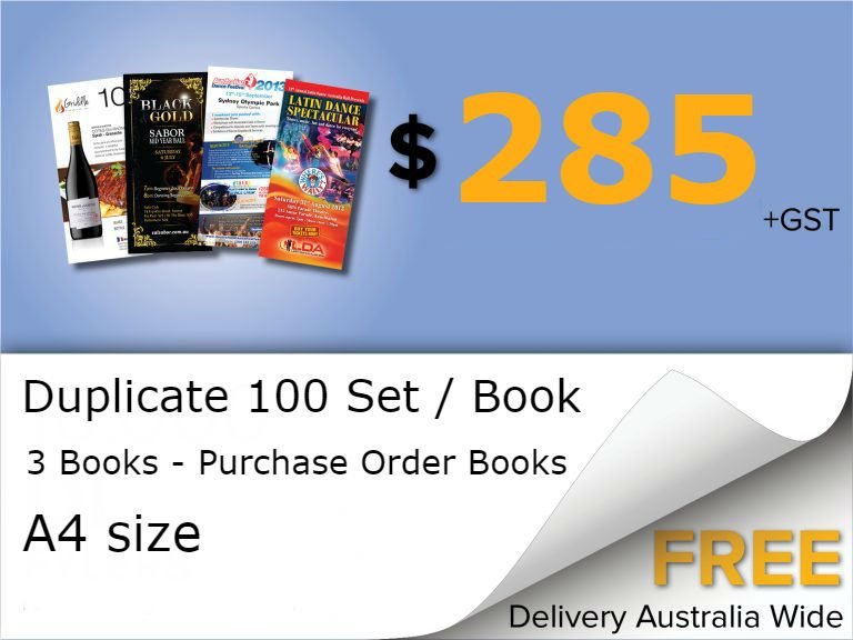 Purchase Order Books Australia Print